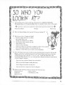 Icon of So Who You Lookin At Worksheet